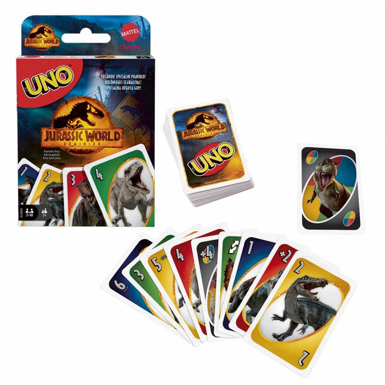 Mattel Games Uno Jurassic World 3 